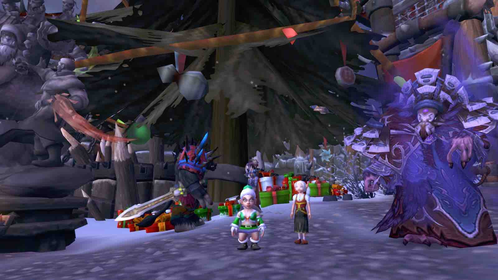 Sally gets a visit from the Winter Veil Helper