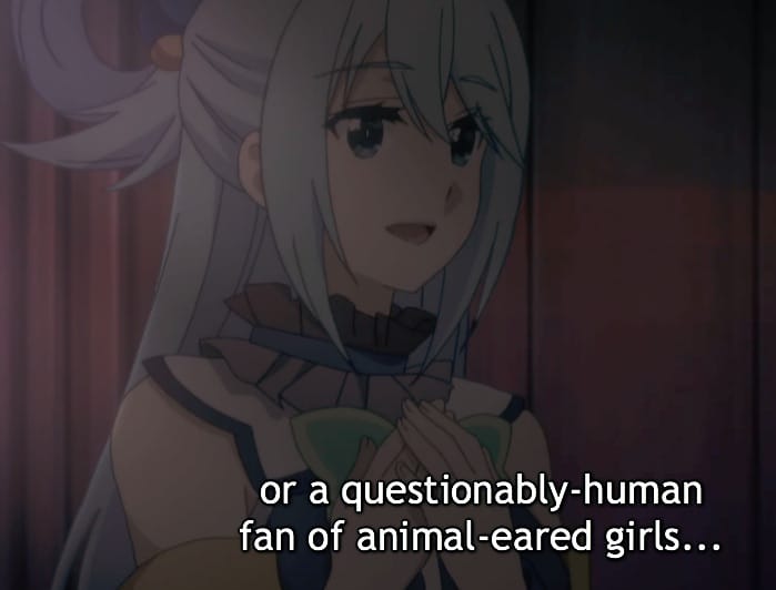 Season 2 is too blatant with the pantlessness. Ideally, it is suggested, and no-panty-shots are creatively blocked or avoided. Saki used to be great about that. Or just show it, for the right character who would naturally not be wearing pants, such as an animal-eared girl who has a tail and fur. Questionably-human fan of animal-eared girls
